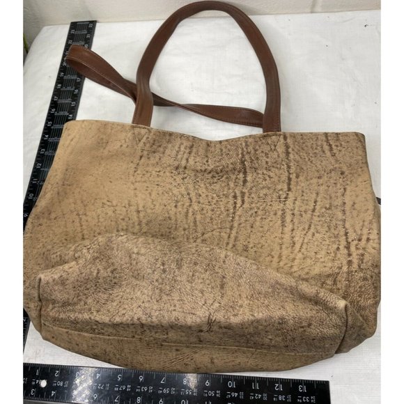Village Tannery NY Sevestet Handmade Brown Textured Genuine Leather Tote - Picture 7 of 7